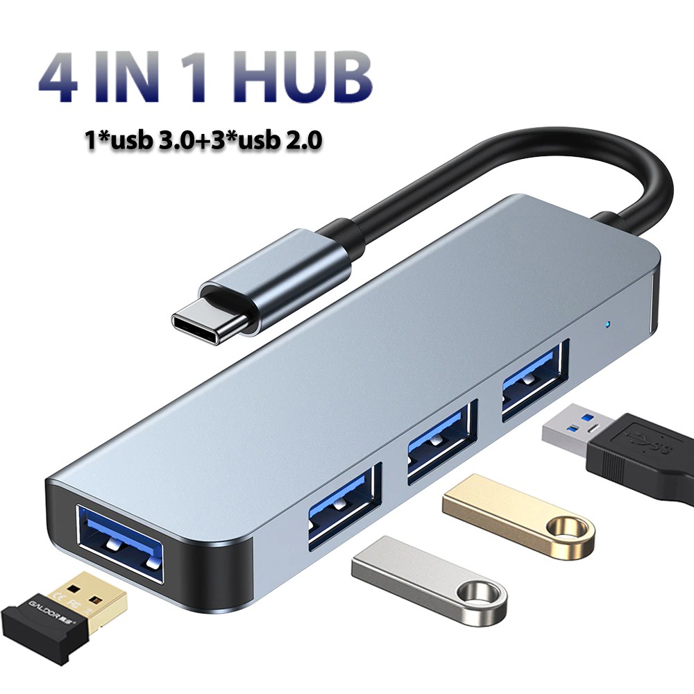 4 In 1 USB HUB USB 3.0 2.0 HUB Adapter (BYL-2013U) | Shopee Malaysia