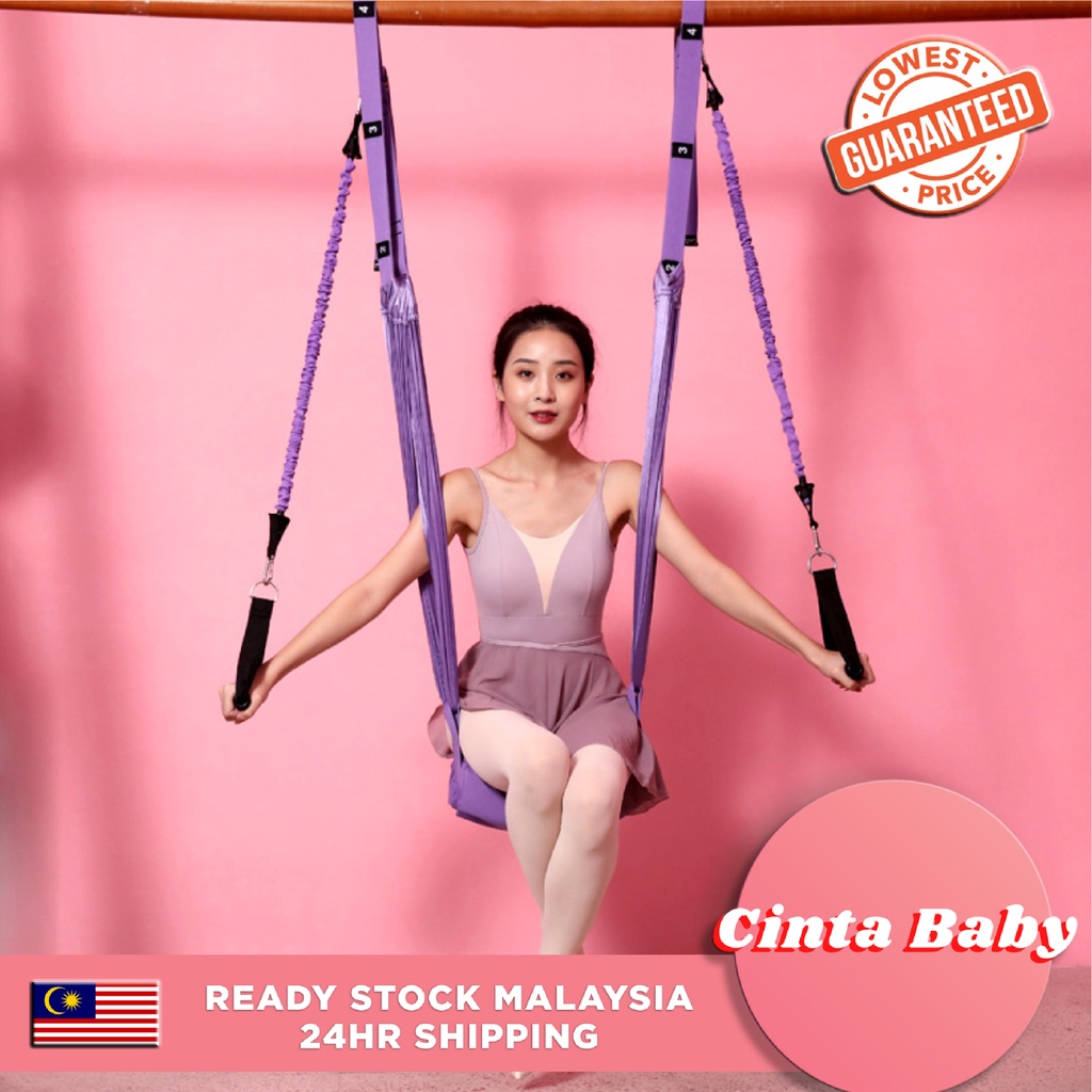 Adjustable Aerial Yoga Swing Anti-Gravity Hammock Stretch Fitness Rope ...