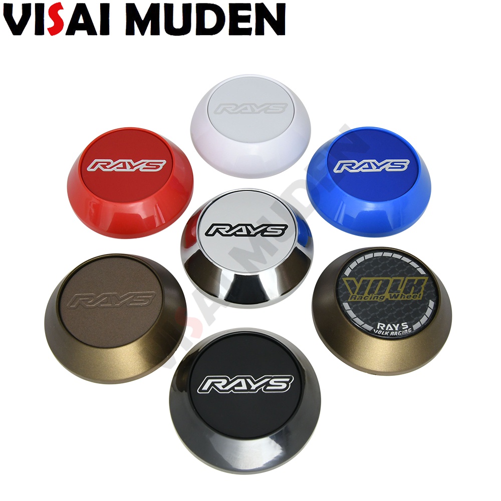 4PCS 60MM RAYS Center Rim Cap VOLK RACING Logo Emblem Stickers Sport ...