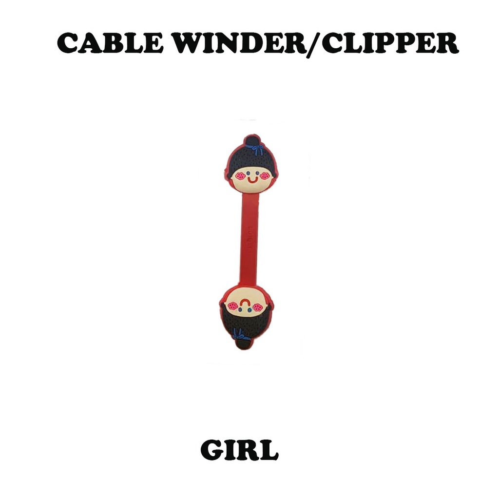 Cartoon Cable Clipper Tie for Earphone Data Line Wrap Winder Fixer