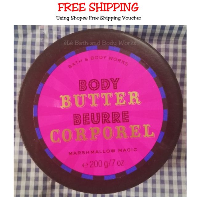 Body Butter Marshmallow Magic 🔹Bath and Body Works 🔹 Shopee Malaysia