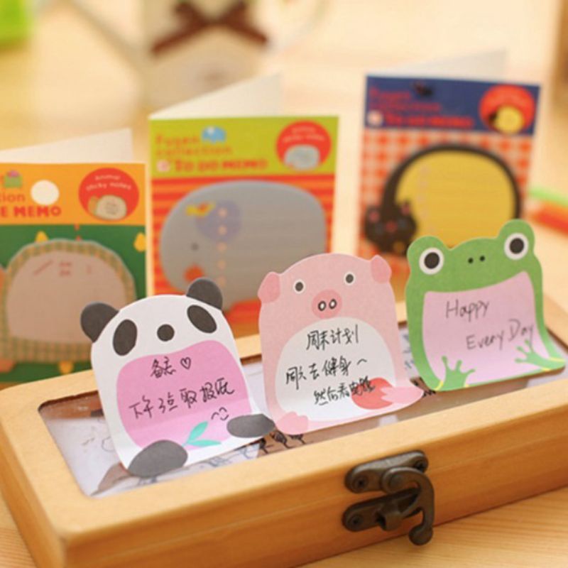 Sticky Note Character Sticky Notes Animal Memo Pad Sticky Notes Sticky ...