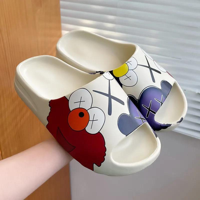 Premium Yeezy Slide Sandals thick ELMO KAWS Shopee Malaysia