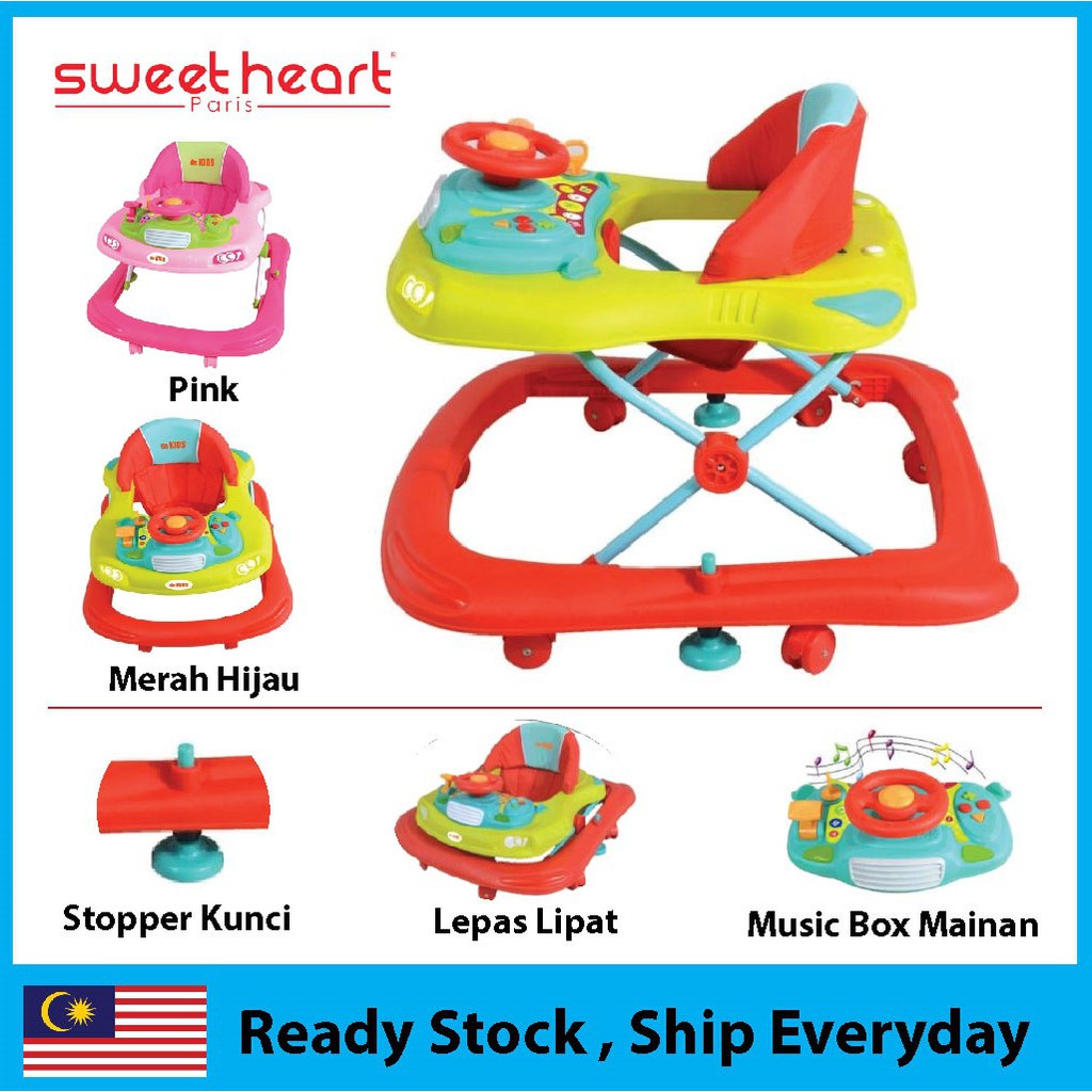 Sweet heart sales paris baby walker