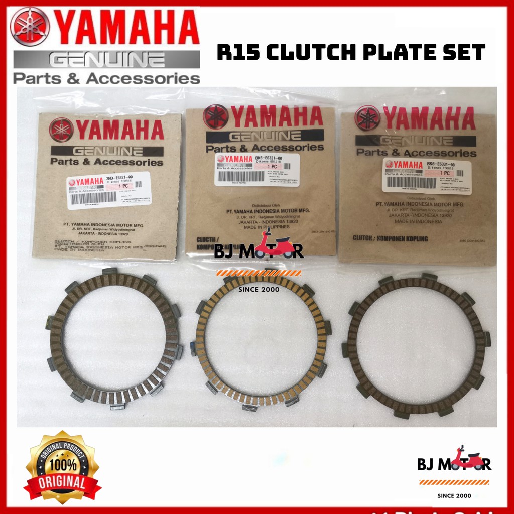 Yamaha R15 CLUTCH PLATE SET 100 ORIGINAL Shopee Malaysia