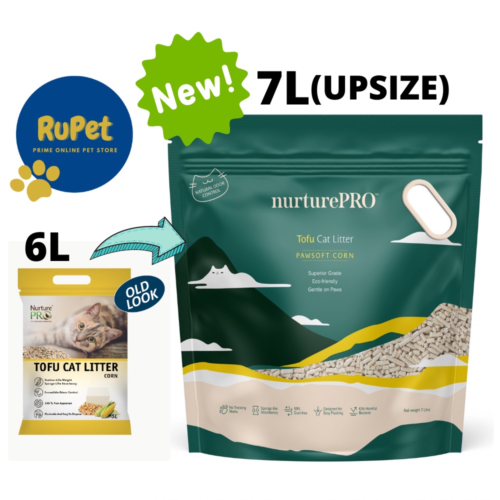 Nurture Pro Tofu Cat Litter (7L) Pasir Tofu Kucing Soya - CAT CARE ... - Cat Litter For Cats With Pancreatitis And Nurturing Care
