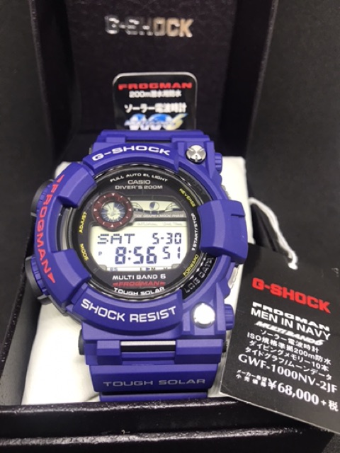 Casio G Shock Frogman NV GWF 1000NV 1JR NOS JAPAN SET