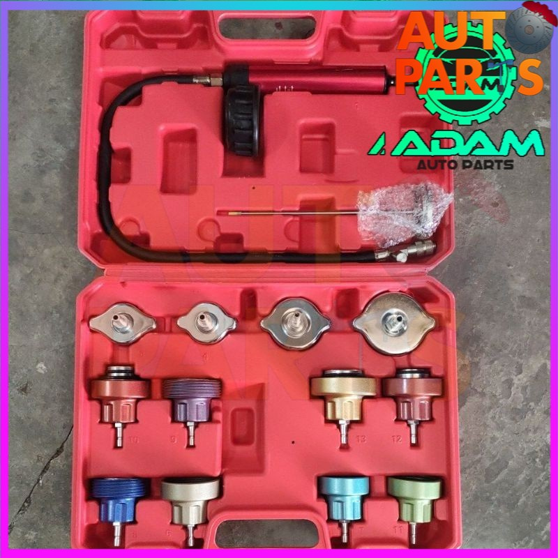 14Pcs/Set Universal Cooling System Radiator Tester Gasket Test Kit Test ...