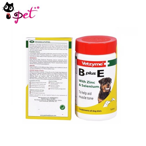 Vetzyme b plus e tablets sale