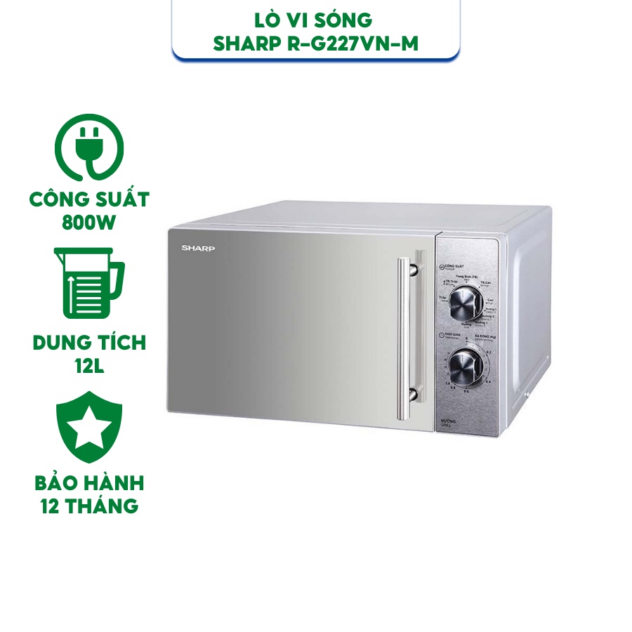 Sharp Microwave RG227VNM 20 liters With grill Genuine product