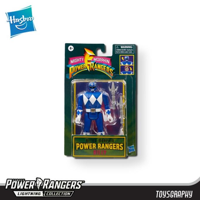 Power Rangers Rangers RETRO Morphin BLUE Ranger Billy Auto Morphin ...