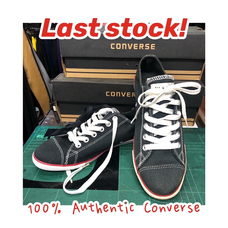 LOCAL SALE Converse All Star Chuck Taylor CT Slim OX sneaker black shoe man display unit Shopee Malaysia