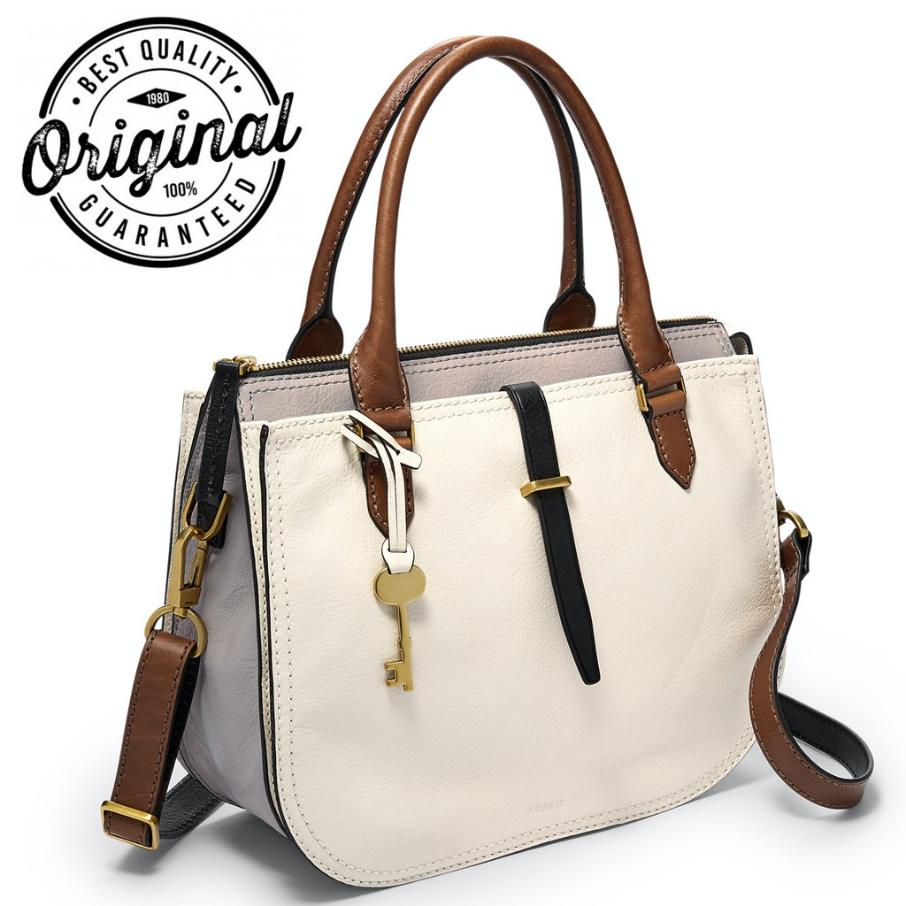 Fossil ryder best sale satchel neutral multi