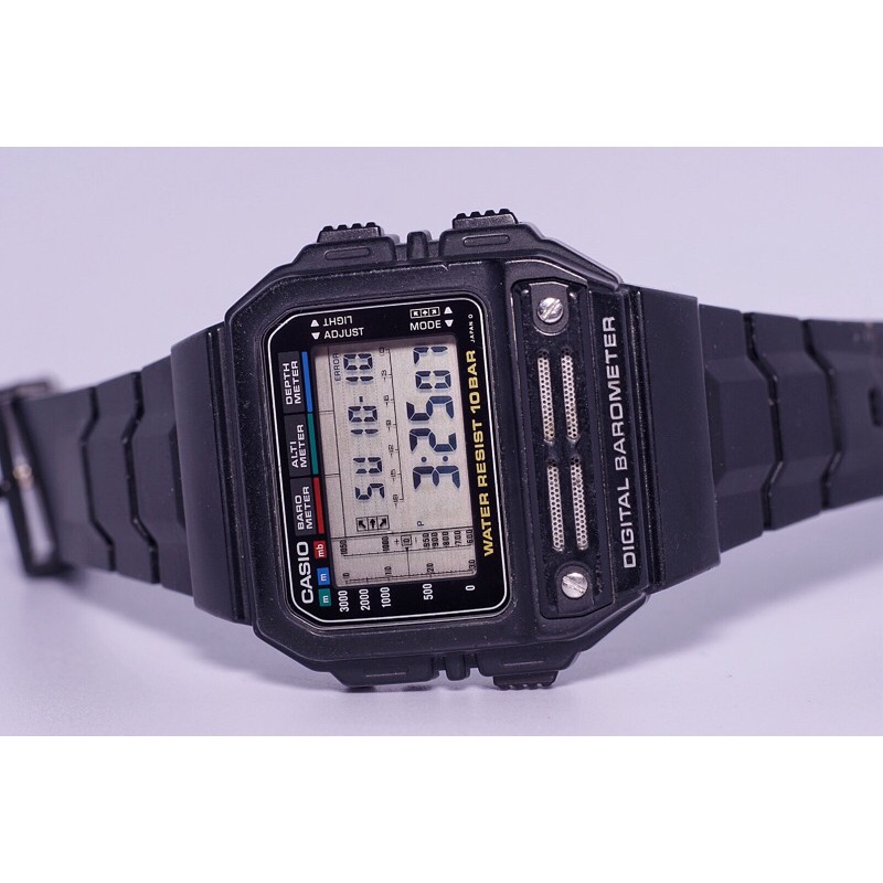 Casio Digital Barometer BM 100WJ rare vintage watch Shopee Malaysia