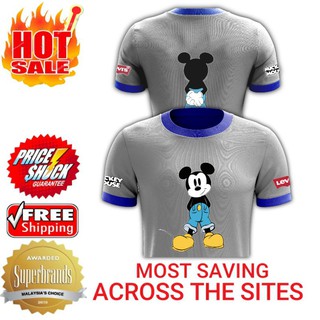 🔥Hot 2020 Mickey Mouse by Disney Mens Short Sleeve Crossover Graphic ...