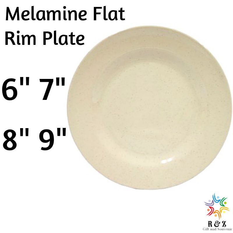 Melamine Flat Rim Plate / Melamine Flat Plate / Melamine Dinner Plate 🔥