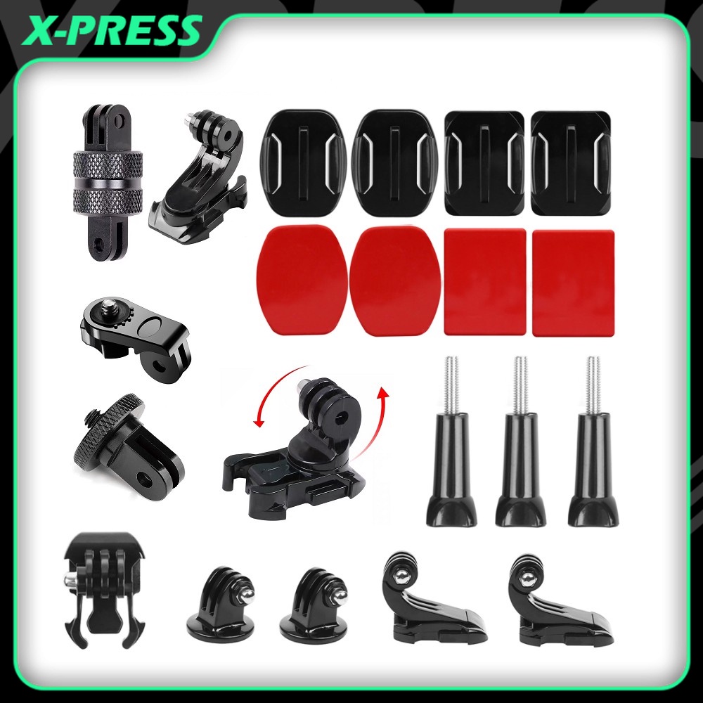 Universal Go Pro Accessories Set Buckle Mount Quick Release Tripod ...