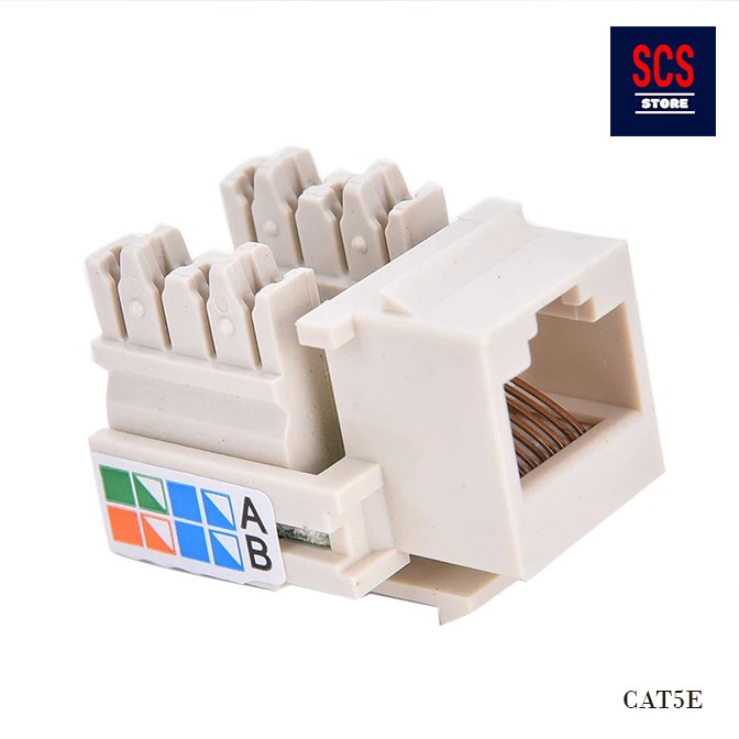 RJ45 CAT5E / CAT6 KEYSTONE JACK MODULE Shopee Malaysia