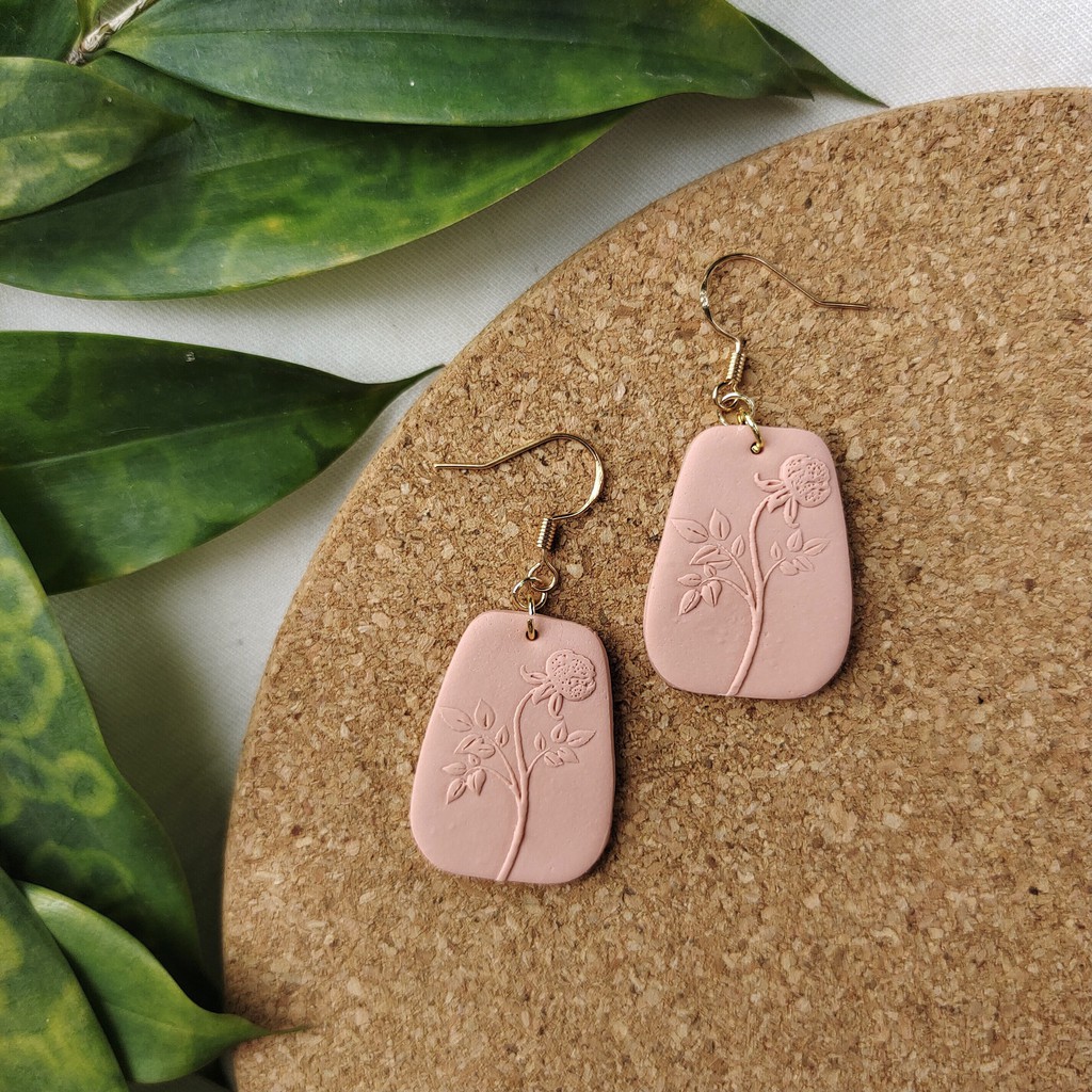 Natural on sale clay earrings