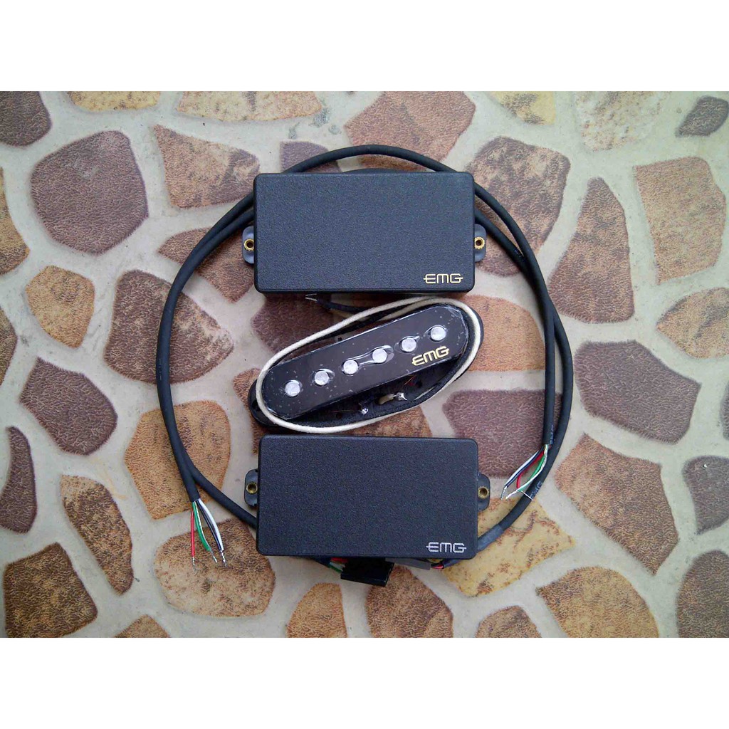 Guitar Pickup EMG Hz HSH Set Humbucker Neck Bridge Single Middle Not