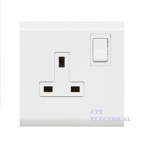 Legrand Belanko 13A Switched Socket Outlet with External Rocker ...