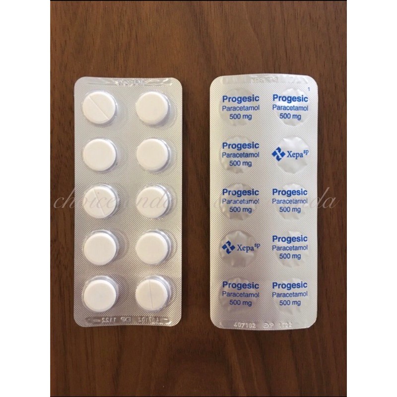 Progesic 500 (1 Strip of 10 Tablets) Paracetamol 500mg Shopee Malaysia