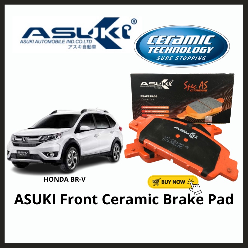 ASUKI Front Brake Pad Honda BRV Honda Accord Tao With Holes Spare Part