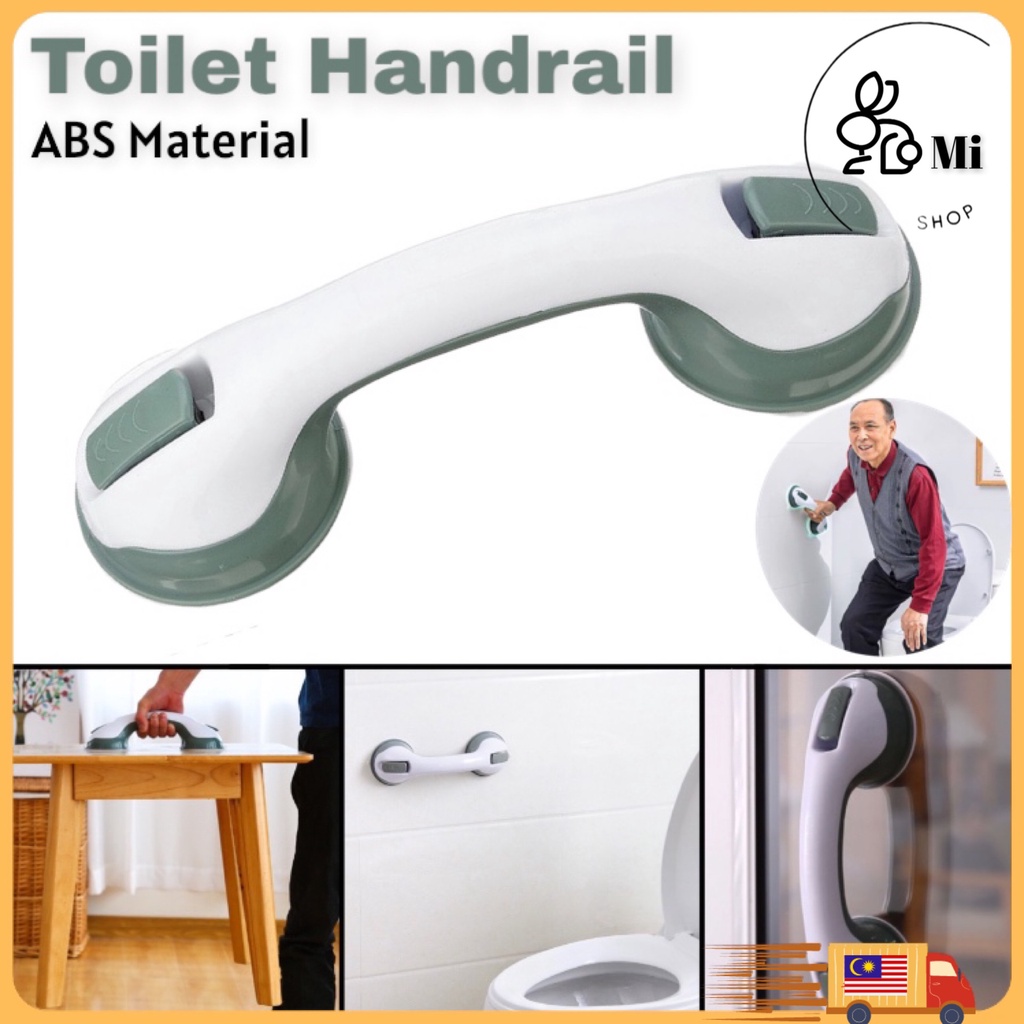TMi Bathroom Handrails Toilet Strong Suction Handle Bar Safety Grip