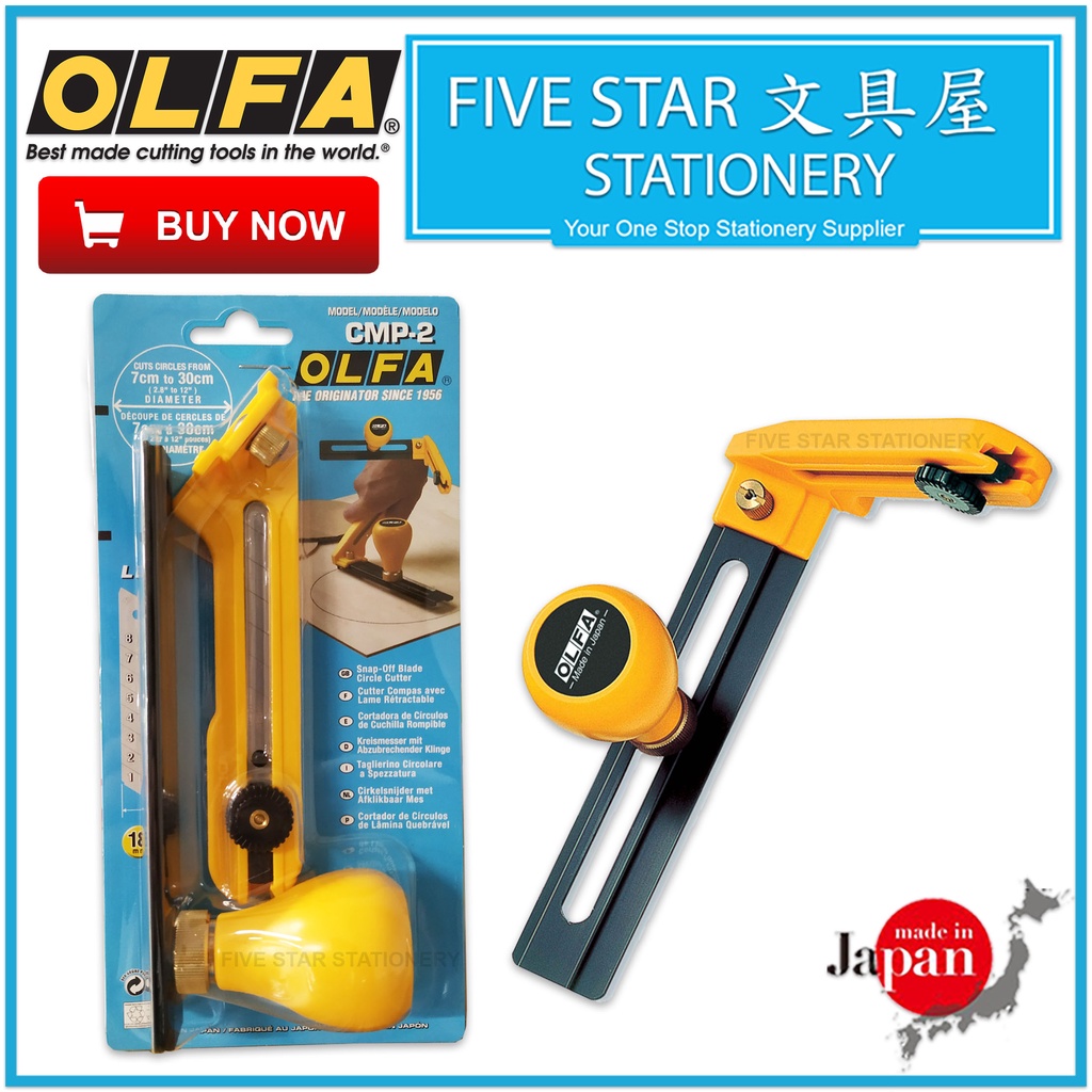 Olfa CMP 2 Heavy Duty Circle Cutter CMP2 Compass Cutter Heavy Duty Cut