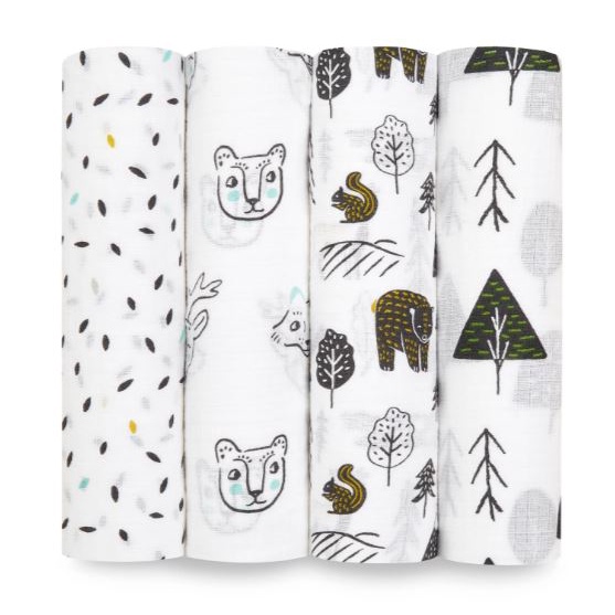 Aden Anais Ideal Baby 3Pack / Essentials Cotton Muslin Swaddle 2Pack & 4Pack Shopee Malaysia