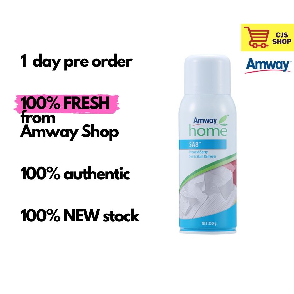 AMWAY SA8 PreWash Spray Soil & Stain Remover (350g) Shopee Malaysia