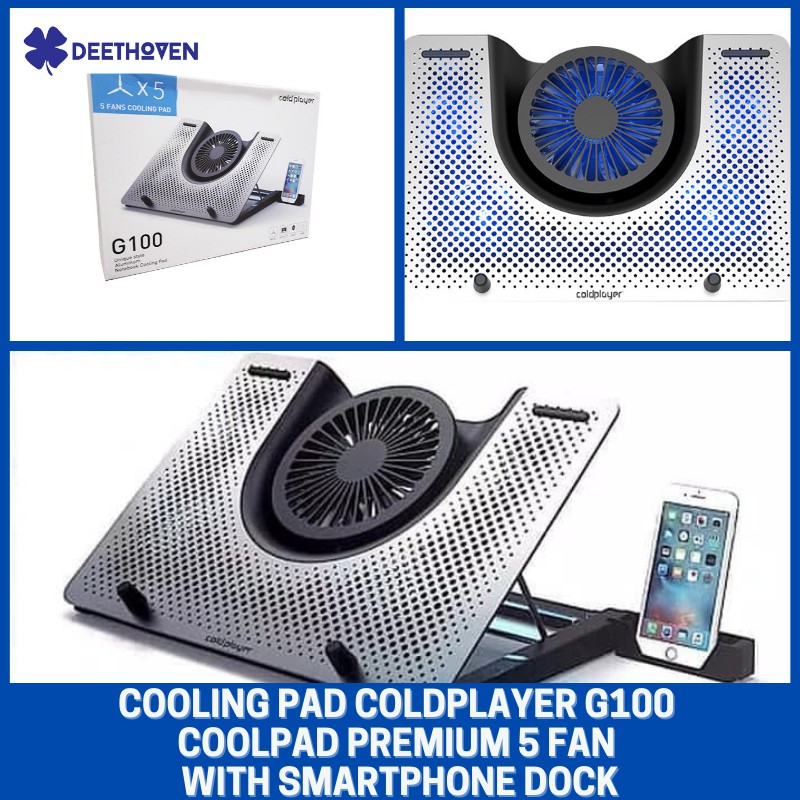Cooling PAD PREMIUM COLDPLAYER IS-G100+Stand HP Docking | Shopee Malaysia