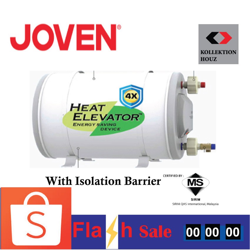 Joven JSH50HEIB HEAT ELEVATOR GREEN Horizontal 50L Storage Water Heater