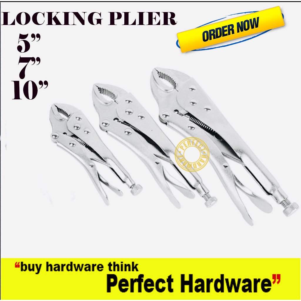 Grip plier shop size