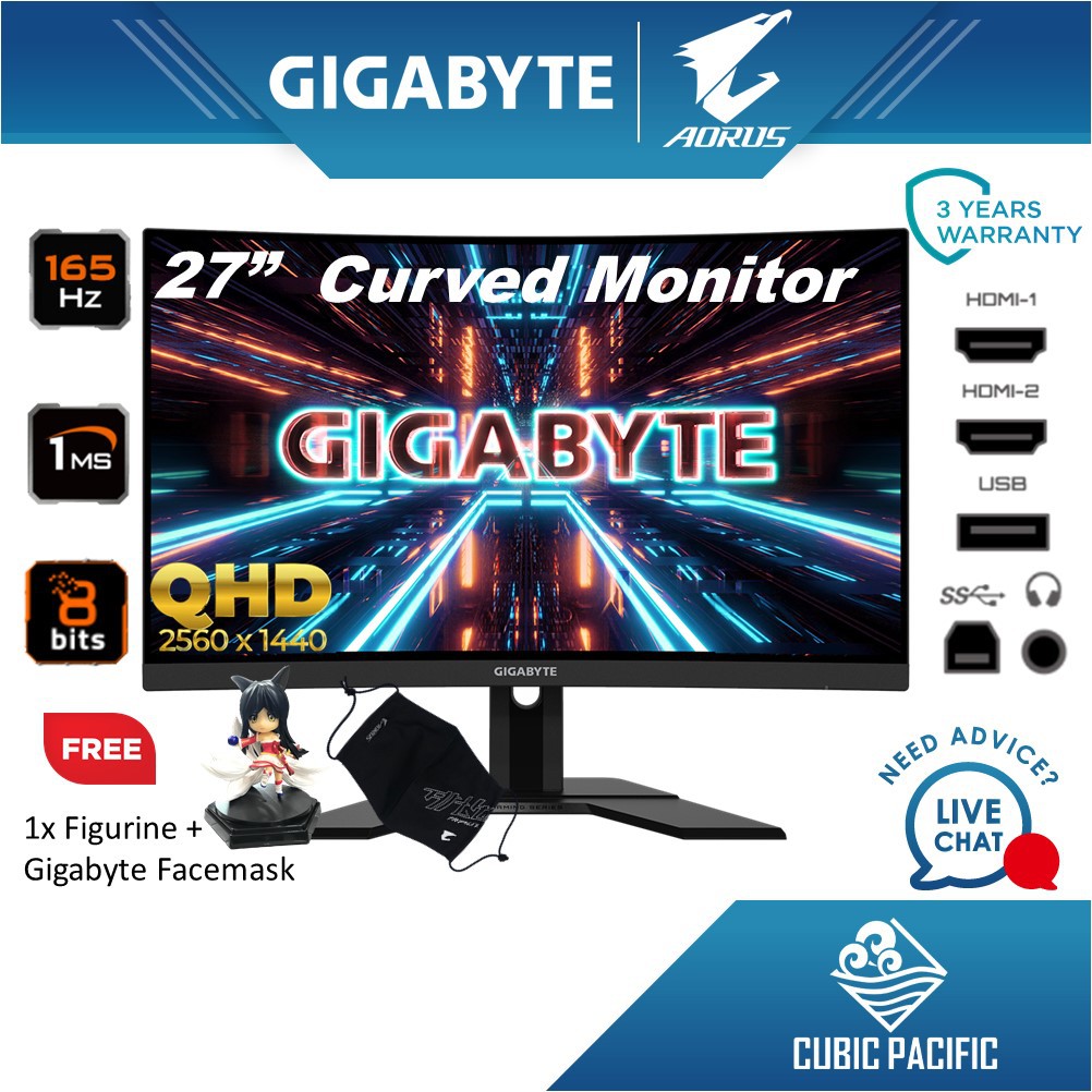 Gigabyte G27QC/G32QC Gaming Monitor with QHD (27