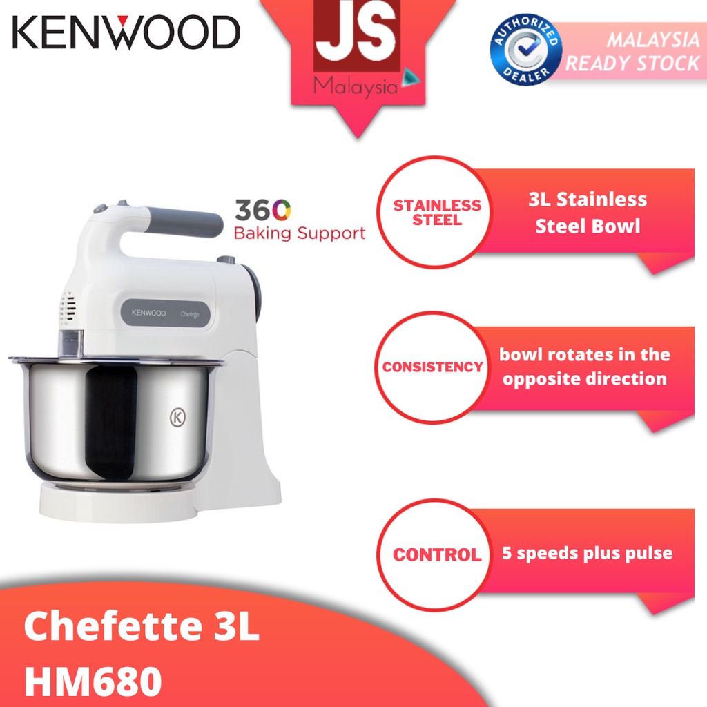Kenwood Stand Mixer Chefette 3L [HM680] Shopee Malaysia