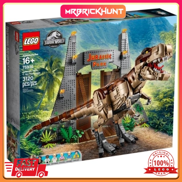 LEGO Jurassic World: Jurassic Park: T. rex Rampage (75936) for sale online