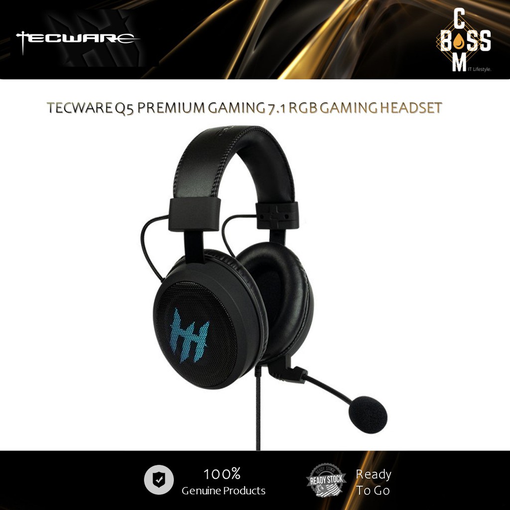 *ORIGINAL* TECWARE Q5 PREMIUM GAMING 7.1 RGB GAMING HEADSET ( TWAC ...