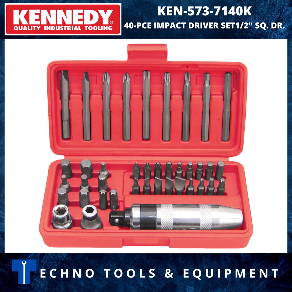 KENNEDY KEN5737140K 40-PCE IMPACT DRIVER SET1/2
