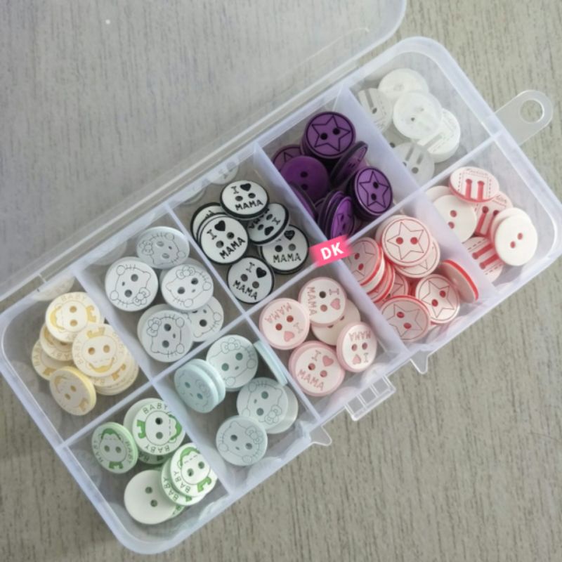 🎨 Plastic Buttons Handmade/ Butang Plastik #Mix Pattern 🎨 | Shopee Malaysia