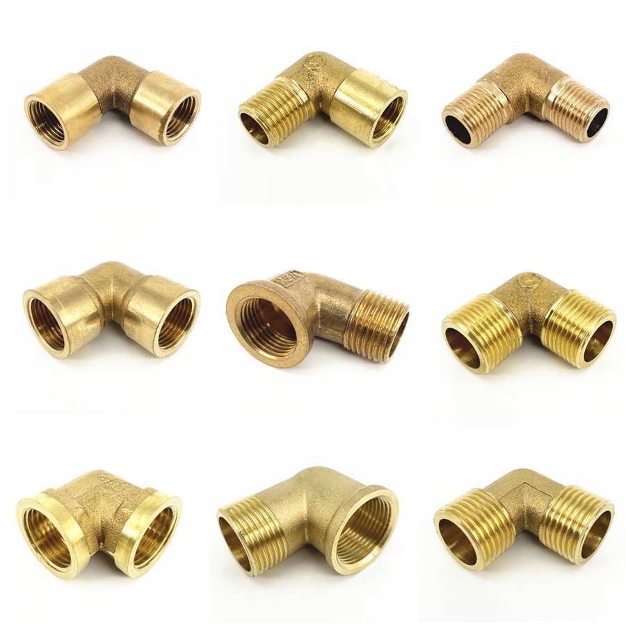 Male To Female BSP Brass Thread Extension Connectors Pipe Fitting 1/8 1/4  3/8
