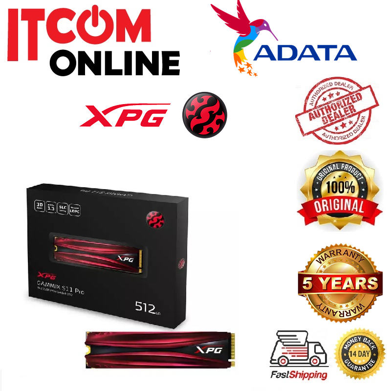 ADATA XPG NVME S11 PRO 512GB M.2 SSD (AGAMMIXS11P-512GT-C) | Shopee ...