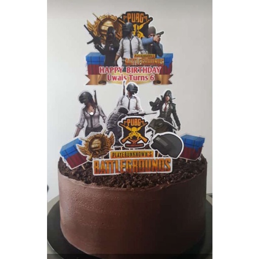 PUBG CAKE TOPPER ( FREE ADD NAME) TOPPER KEK | Shopee Malaysia
