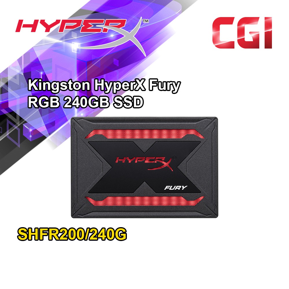 Kingston HyperX Fury RGB 240GB SSD (SHFR200/240G) | Shopee Malaysia
