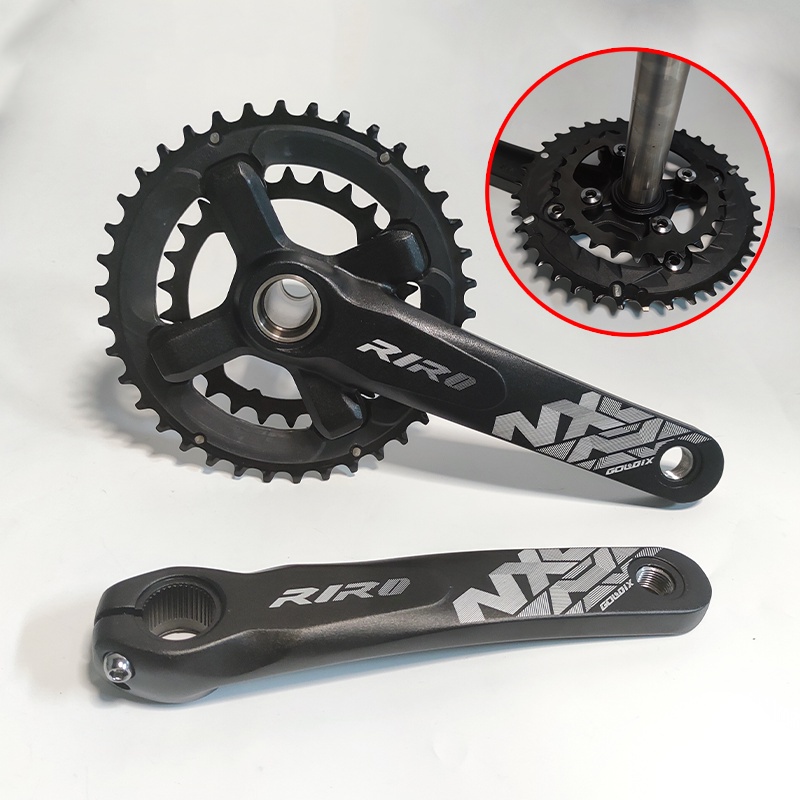 Double chainring hot sale crankset