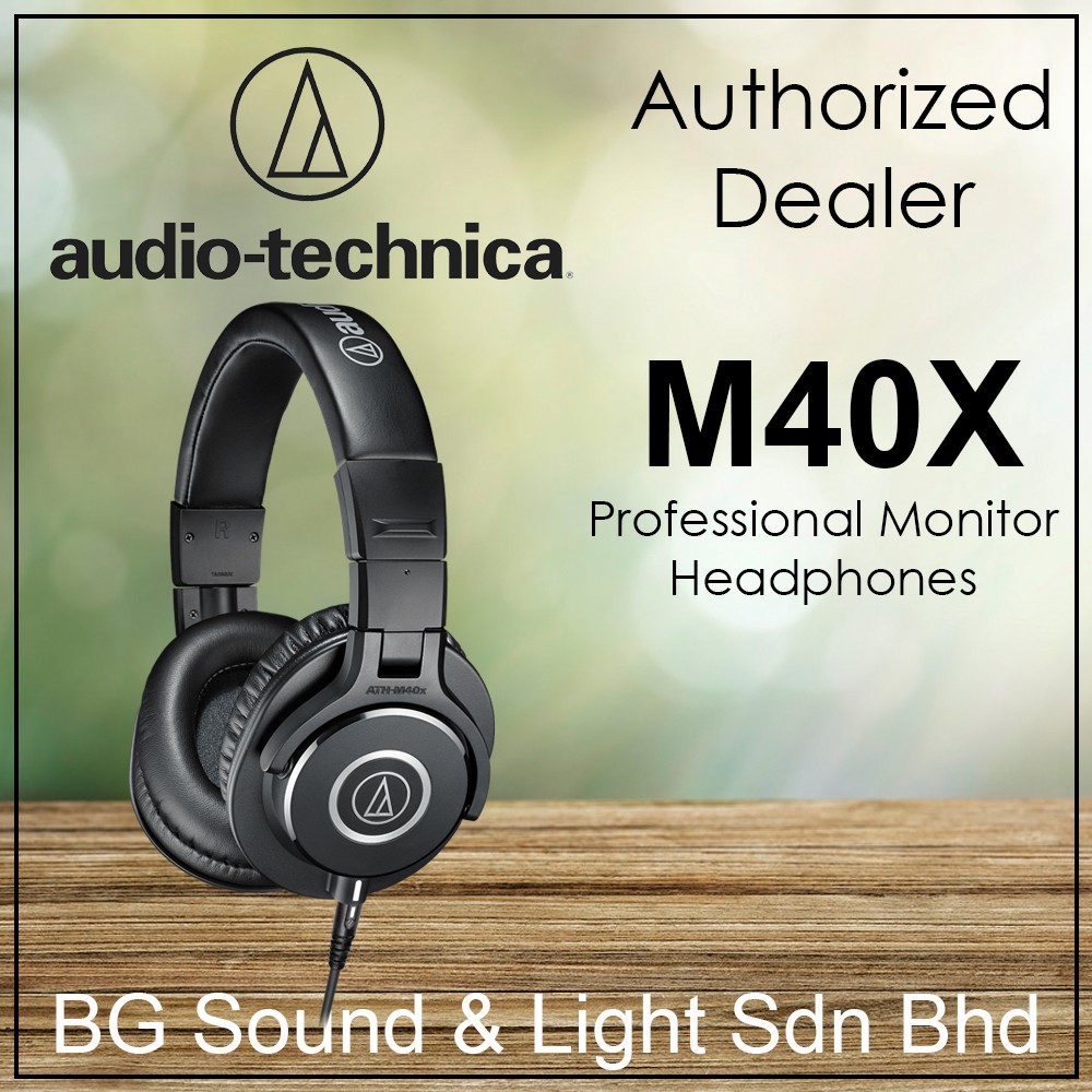 Audio Technica ATH M40X Professional Monitor Headphones Shopee Malaysia