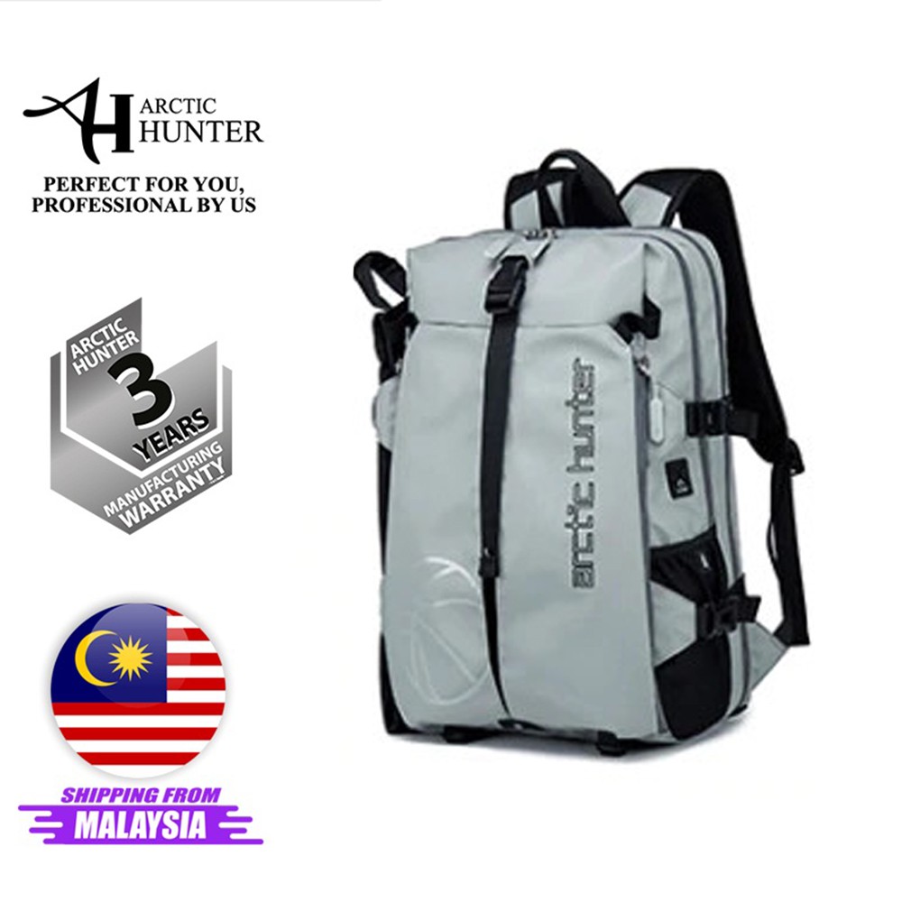 Arctic Hunter i-Baller Backpack Waterproof Nylon Laptop Backpack USB ...