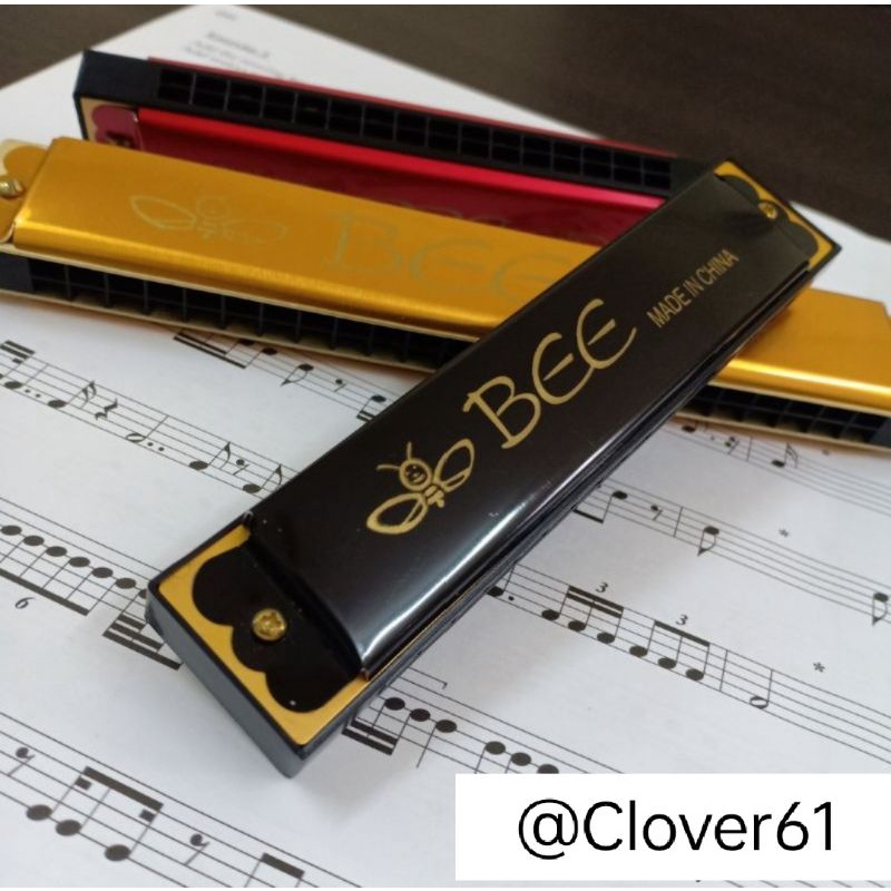 [READY STOCK]🔥BEE HARMONICA HARMONIKA 16 / 24 HOLES KEY OF C Shopee
