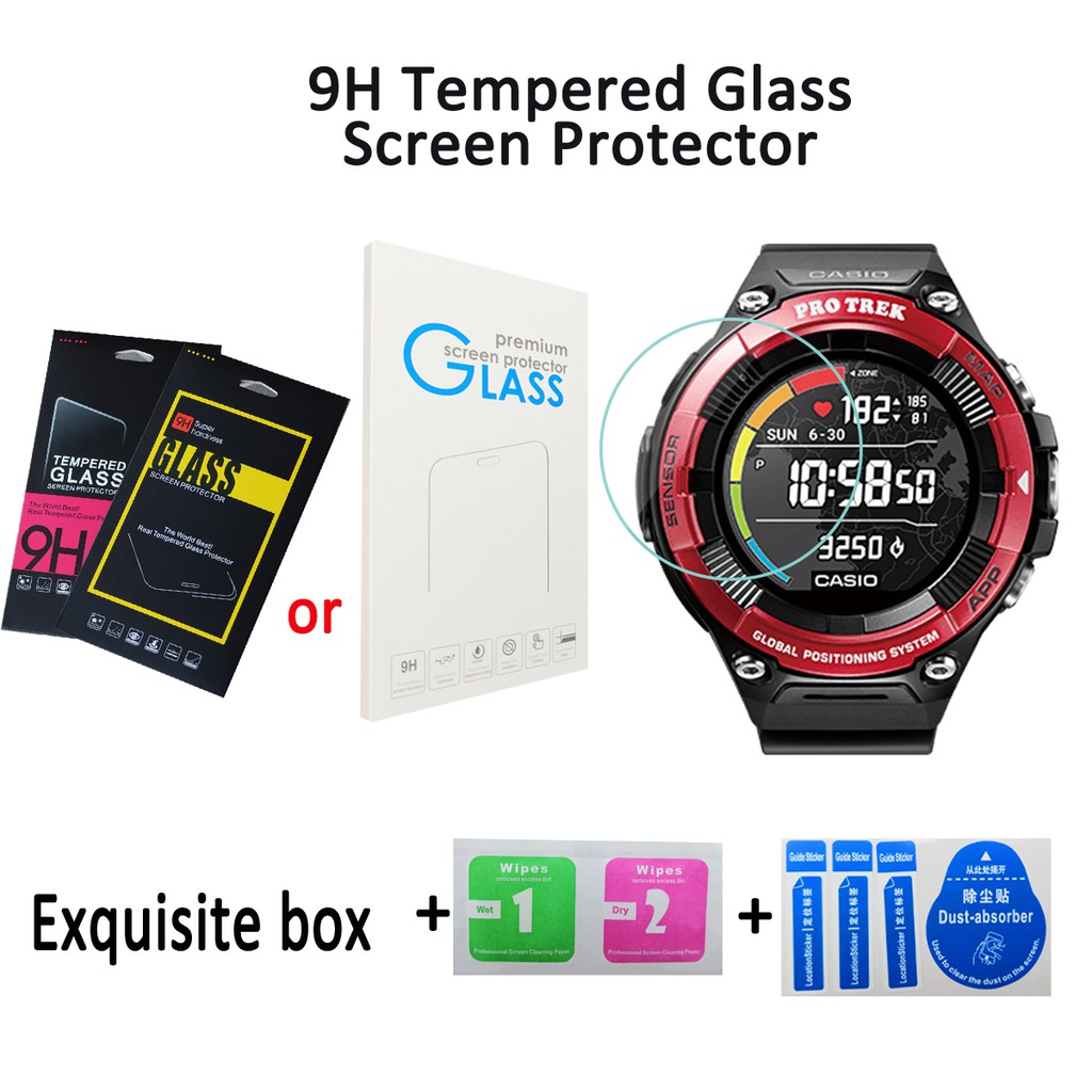 Casio PRO TREK Smart WSD F21 HR 9H Hardness Tempered Glass Screen