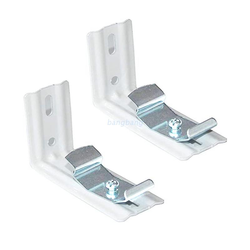 Bang 2 Pcs Heavy Duty Curtain Brackets Vertical Blind Snapin Bracket for External Install